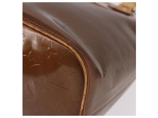 LOUIS VUITTON Borsa Monogram Vernis Houston Bronze M91122 LV Auth bs35800 Bronzo - vista 16