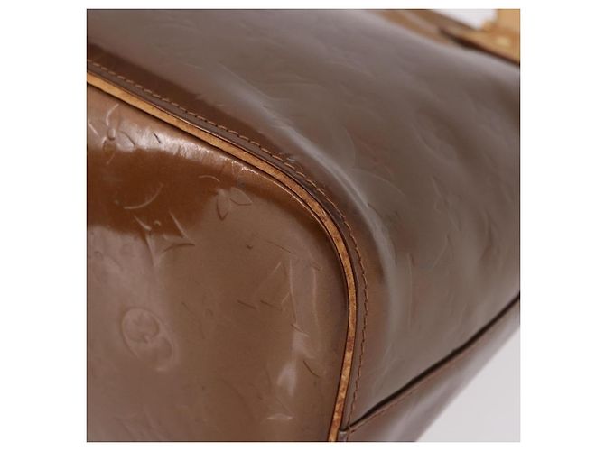 LOUIS VUITTON Borsa Monogram Vernis Houston Bronze M91122 LV Auth bs35800 Bronzo - vista 18