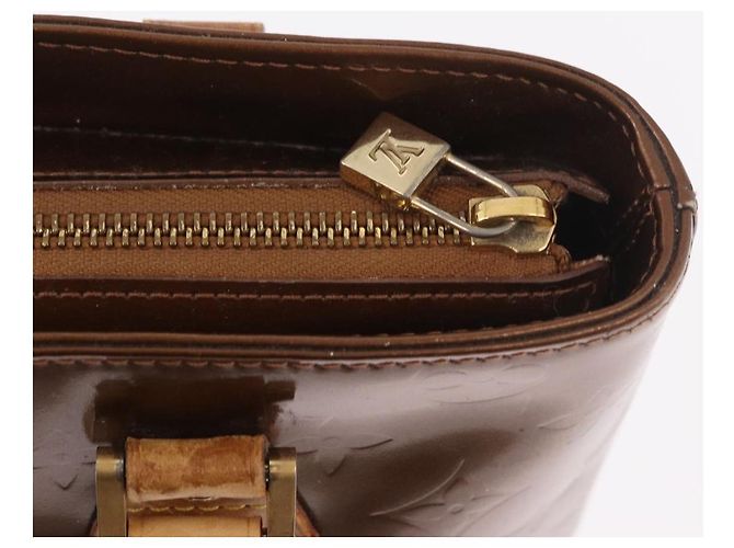 LOUIS VUITTON Borsa Monogram Vernis Houston Bronze M91122 LV Auth bs35800 Bronzo - vista 19