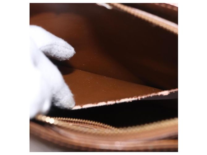 LOUIS VUITTON Borsa Monogram Vernis Houston Bronze M91122 LV Auth bs35800 Bronzo - vista 24