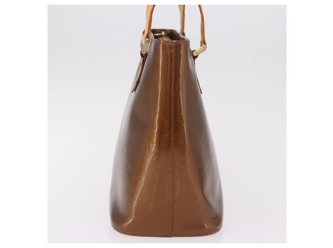 LOUIS VUITTON Borsa Monogram Vernis Houston Bronze M91122 LV Auth bs35800 Bronzo - vista 3