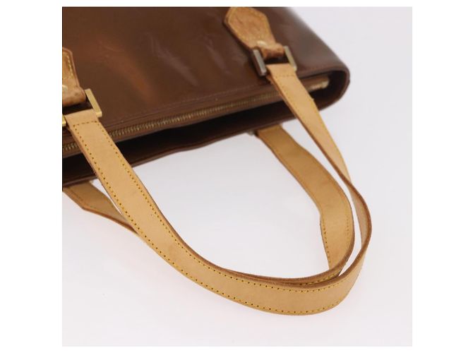 LOUIS VUITTON Borsa Monogram Vernis Houston Bronze M91122 LV Auth bs35800 Bronzo - vista 7