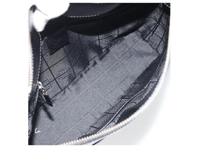 Céline Borsa a Spalla CELINE in Pelle Nera Argento Auth ep15031 Nero - vista 11