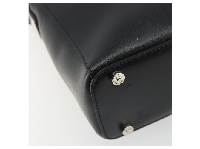 Céline Borsa a Spalla CELINE in Pelle Nera Argento Auth ep15031 Nero - vista 16