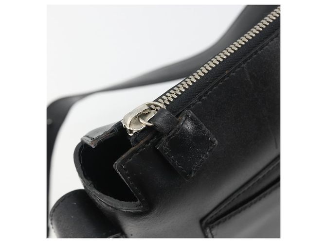 Céline Borsa a Spalla CELINE in Pelle Nera Argento Auth ep15031 Nero - vista 18