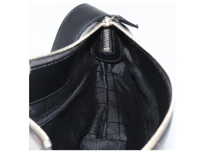 Céline Borsa a Spalla CELINE in Pelle Nera Argento Auth ep15031 Nero - vista 20