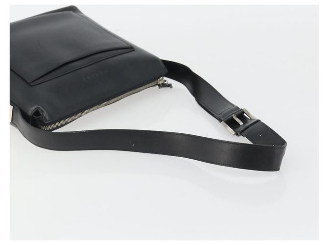 Céline Borsa a Spalla CELINE in Pelle Nera Argento Auth ep15031 Nero - vista 7