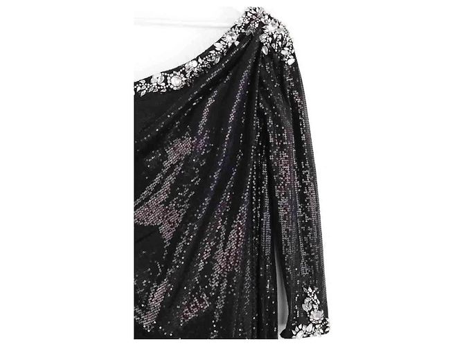 Abito nero con paillettes Max Chaoul L - Ansicht 2