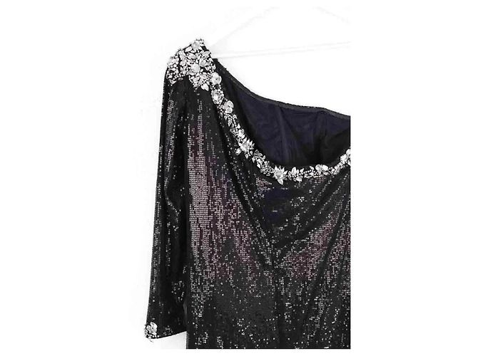 Abito nero con paillettes Max Chaoul L - Ansicht 4