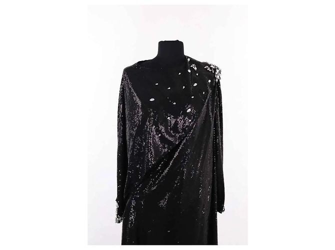 Abito nero con paillettes Max Chaoul L - Ansicht 6