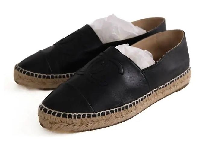 Chanel Schwarze Espadrilles - Ansicht 3