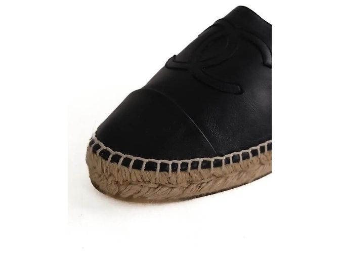 Chanel Schwarze Espadrilles - Ansicht 5