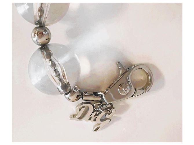 Bracciale Dolce & Gabbana con perle trasparenti e acciaio Argento - vista 5