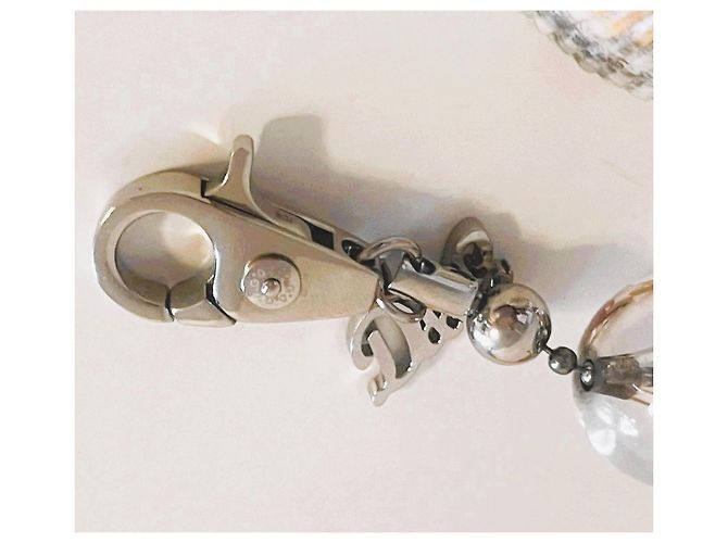 Bracciale Dolce & Gabbana con perle trasparenti e acciaio Argento - vista 7