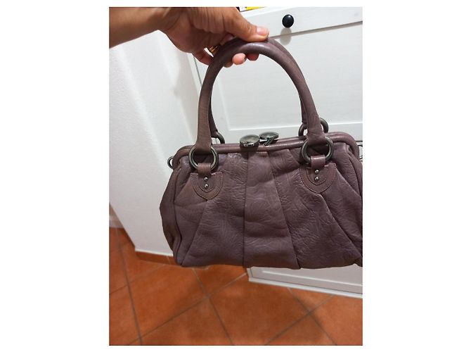 Borsa a mano in pelle Marc Jacobs Tortora Porpora - vista 2