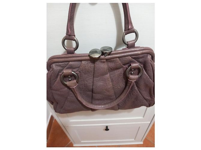 Borsa a mano in pelle Marc Jacobs Tortora Porpora - vista 3