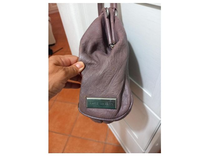 Borsa a mano in pelle Marc Jacobs Tortora Porpora - vista 4