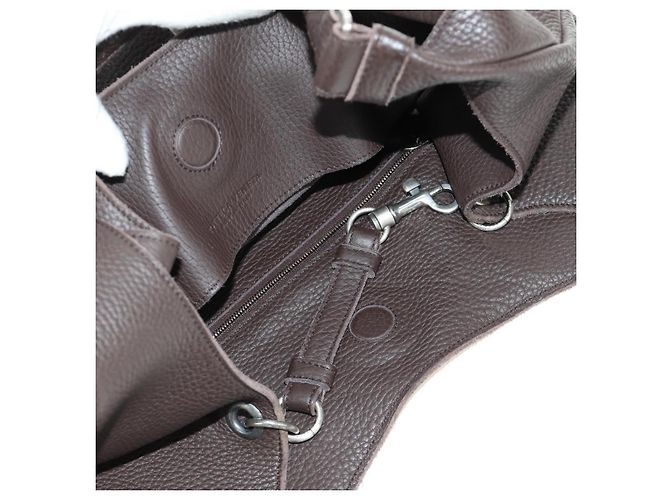 Borsa Tote BOTTEGA VENETA in pelle marrone Auth am12017V - vista 10