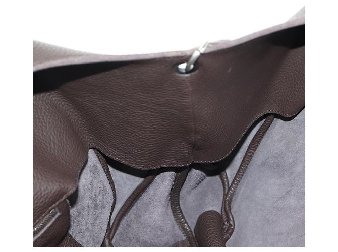 Borsa Tote BOTTEGA VENETA in pelle marrone Auth am12017V - vista 19