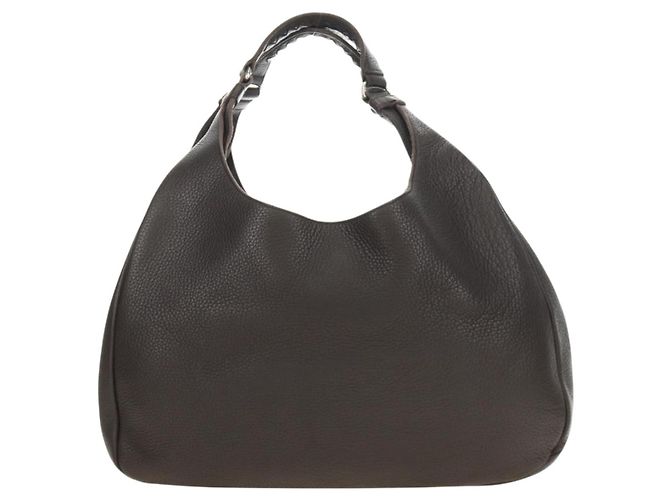 Borsa Tote BOTTEGA VENETA in pelle marrone Auth am12017V - vista 2