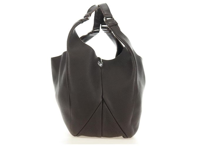 Borsa Tote BOTTEGA VENETA in pelle marrone Auth am12017V - vista 3