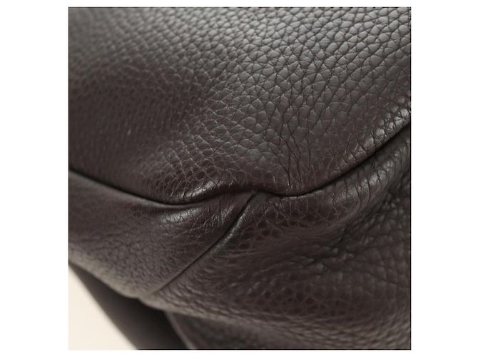 Borsa Tote BOTTEGA VENETA in pelle marrone Auth am12017V - vista 9