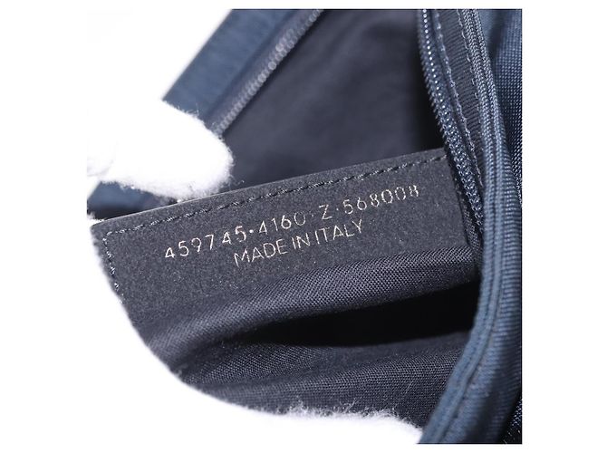 Clutch BALENCIAGA in nylon nero 459745 Auth BA13749A - vista 11