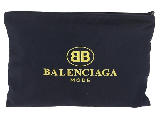 Clutch BALENCIAGA in nylon nero 459745 Auth BA13749A - vista 13