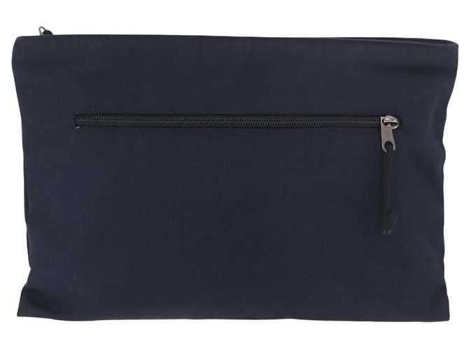 Clutch BALENCIAGA in nylon nero 459745 Auth BA13749A - vista 2