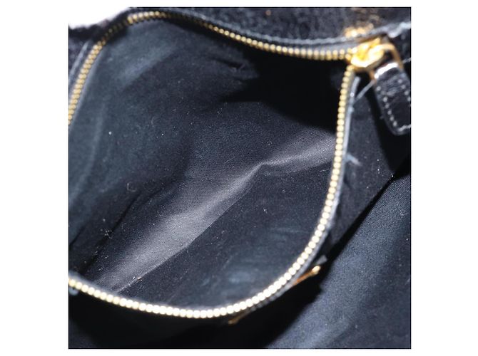 Borsa a Spalla Miu Miu Sequins Nero Oro Auth ka5086M D'oro - vista 24