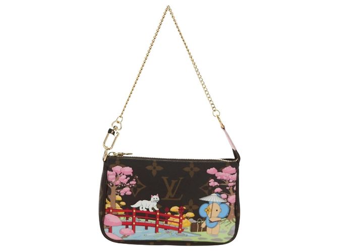 LOUIS VUITTON Monogram Vivienne Mini Pochette Accessoires M45905 Auth 189293SM Monogramma - vista 13