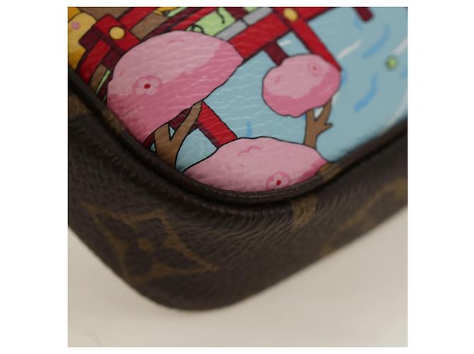 LOUIS VUITTON Monogram Vivienne Mini Pochette Accessoires M45905 Auth 189293SM Monogramma - vista 14