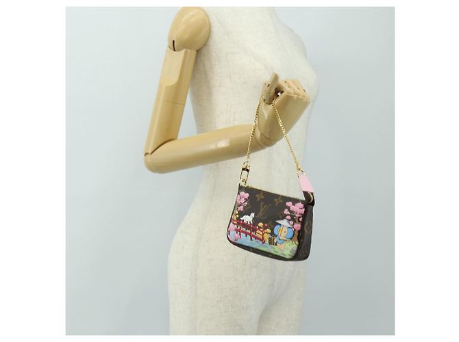 LOUIS VUITTON Monogram Vivienne Mini Pochette Accessoires M45905 Auth 189293SM Monogramma - vista 25