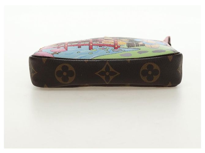 LOUIS VUITTON Monogram Vivienne Mini Pochette Accessoires M45905 Auth 189293SM Monogramma - vista 5