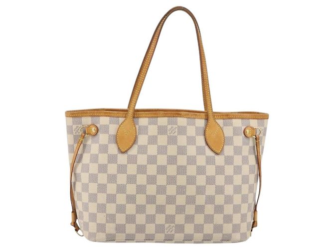 LOUIS VUITTON Borsa Tote Damier Azur Neverfull PM N41362 LV Auth 190292 - vista 13