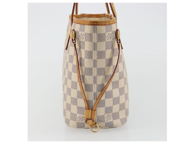 LOUIS VUITTON Borsa Tote Damier Azur Neverfull PM N41362 LV Auth 190292 - vista 3