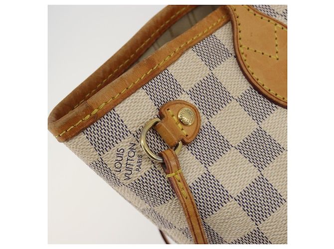 LOUIS VUITTON Borsa Tote Damier Azur Neverfull PM N41362 LV Auth 190292 - vista 8