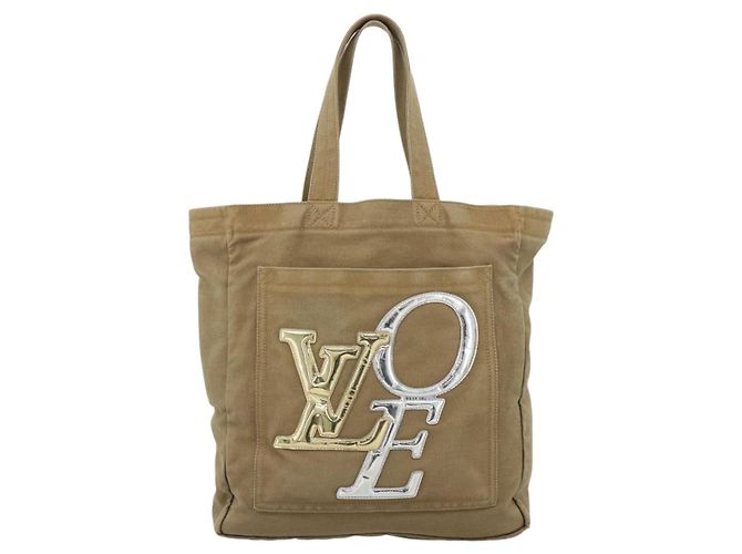 LOUIS VUITTON That's Love MM Tote Bag Canvas Braun M95466 LV Auth bs35762A - Ansicht 13
