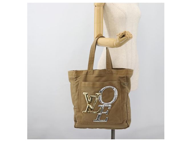 LOUIS VUITTON That's Love MM Tote Bag Canvas Braun M95466 LV Auth bs35762A - Ansicht 22