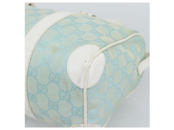 Borsa GUCCI GG Canvas Azzurro oro 000 0851 Auth ep14922 D'oro Blu chiaro - vista 15