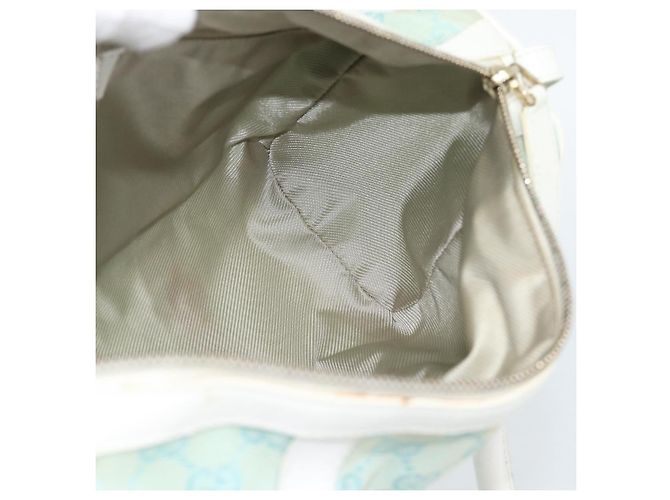 Borsa GUCCI GG Canvas Azzurro oro 000 0851 Auth ep14922 D'oro Blu chiaro - vista 20