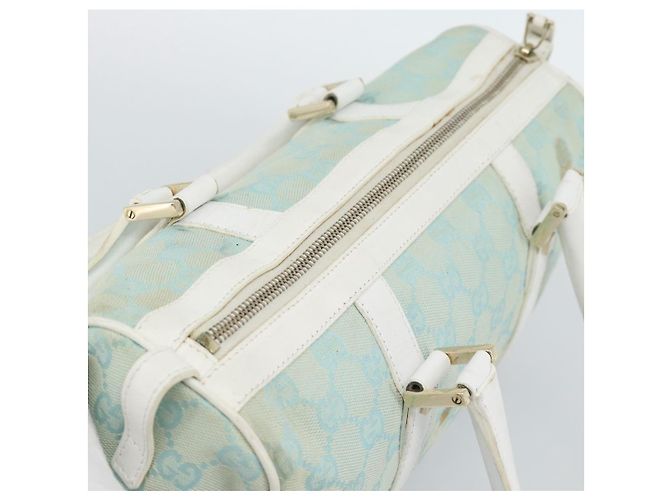 Borsa GUCCI GG Canvas Azzurro oro 000 0851 Auth ep14922 D'oro Blu chiaro - vista 6