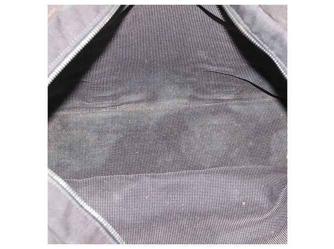 Hermès HERMES Her Line MM Handtasche Canvas Grau Silber Authentisch 189686 Braun - Ansicht 10