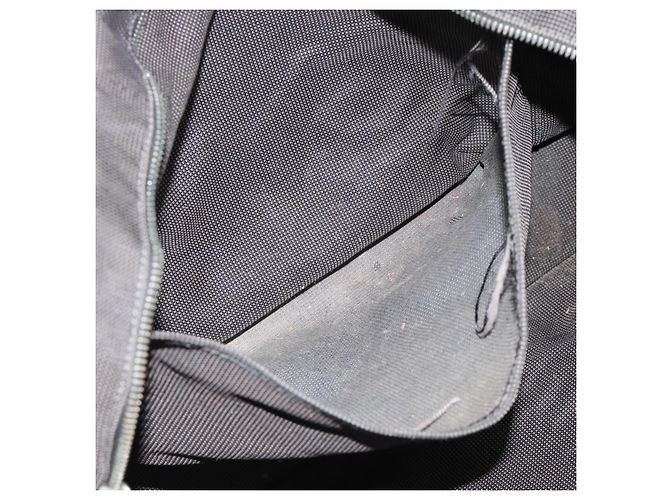 Hermès HERMES Her Line MM Handtasche Canvas Grau Silber Authentisch 189686 Braun - Ansicht 11