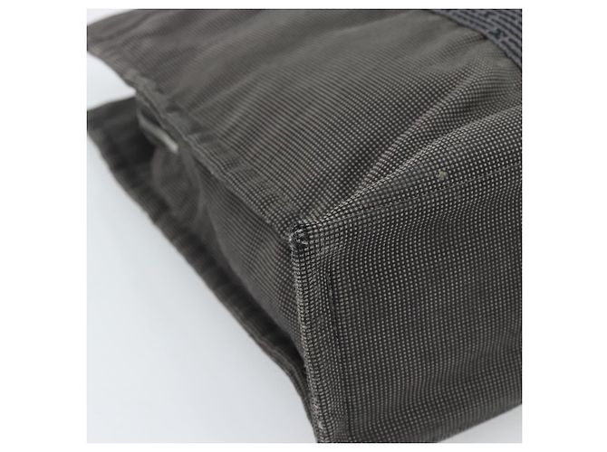 Hermès HERMES Her Line MM Handtasche Canvas Grau Silber Authentisch 189686 Braun - Ansicht 16
