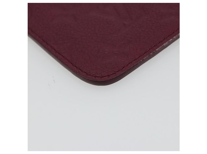 LOUIS VUITTON Monogram Empreinte Phone Soft Case Wine Red M60375 Auth bs35802V Bordò Monogramma - vista 14