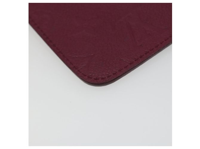 LOUIS VUITTON Monogram Empreinte Phone Soft Case Wine Red M60375 Auth bs35802V Bordò Monogramma - vista 16