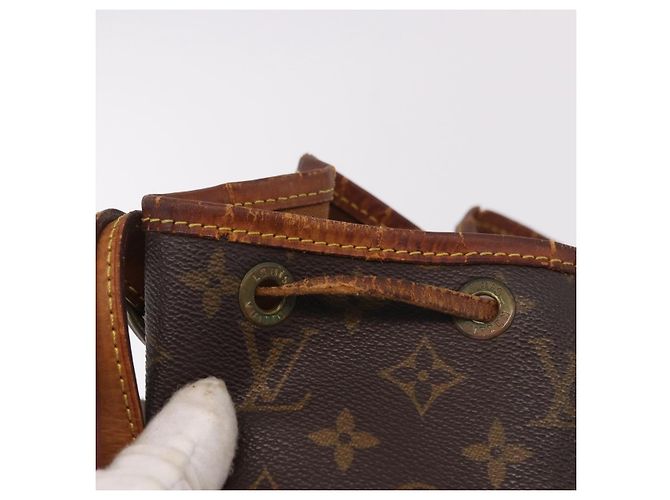 LOUIS VUITTON Borsa a tracolla Monogram Petit Noe M42226 LV Auth 187844 Monogramma - vista 9