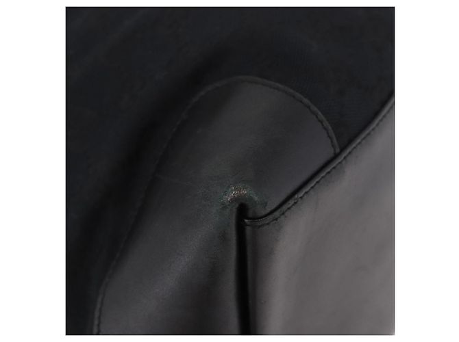 Borsa Tote GUCCI GG Canvas Sherry Line Nera 002 1098 Auth 187831 Nero - vista 17