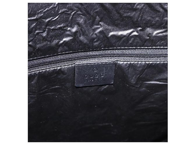 Borsa Tote GUCCI GG Canvas Sherry Line Nera 002 1098 Auth 187831 Nero - vista 18